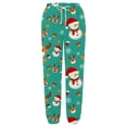 thumbnail image 2 of Gibobby pantalones deportivos Mujer Otoño e Invierno Casual moda Navidad divertido impreso cintura elástica pantalones deportivos pantalones casuales (Glauco, L), 2 of 5