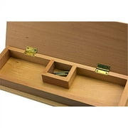 Sterling Games Wooden Two Track Cribbage Board Game Set with Card Storage and Metal Pegs