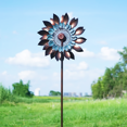 thumbnail image 3 of Metal Wind Spinner, 84*24 inch Stainless Steel Wind Spinners, Bronze Colored Large Size Windmill for Outdoor Yard Patio Lawn & Garden, 3 of 5