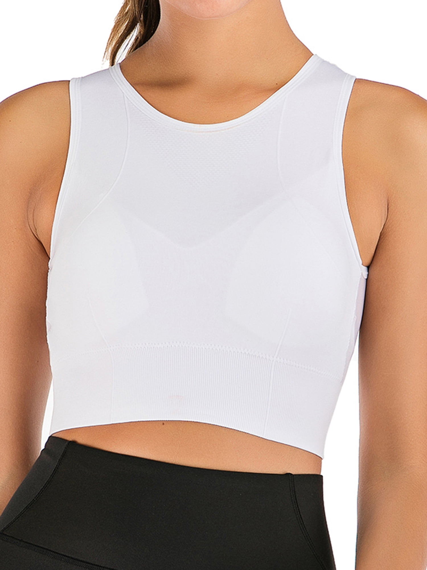 Sports Bra for Women, Mesh Back Padded Sports Bras Light Support Yoga