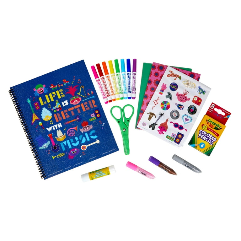 キャロルウィルソン スクラップ・ブックキット ２セット Crayola Trolls World Tour, Scrapbook Kit, Trolls 2, Over 60 Art
