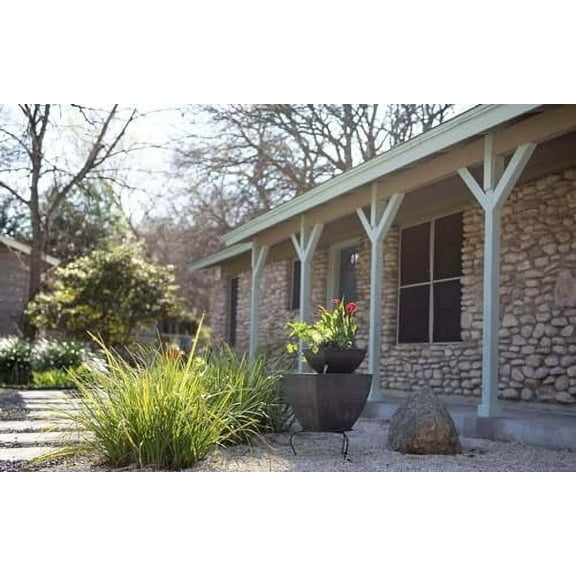 AquaSprouts Fountain: Hydroponic, Aquaponic, Water Garden Kit, Charcoal, 8 Gallons