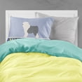thumbnail image 2 of Old English Sheepdog Bobtail Fabric Standard Pillowcase Blue, 2 of 2