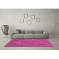 thumbnail image 3 of Ahgly Company Machine Washable Indoor Rectangle Abstract Pink Modern Area Rugs, 4' x 6', 3 of 4