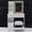 White, variant on Makeup Vanity with Sliding Mirror & LED Light Dimmable, Tri-Color Switching, Small Dressing Table With Cushioned Stool And Multi Layer Storage For Jewelry Cosmetics