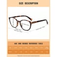 thumbnail image 2 of OuShiun 5-Pack Reading Glasses, Blue Light Blocking Computer Glasses, Anti Glare Filter, Spring Hinge Readers+2.5, 2 of 7