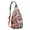 Multicolor, variant on Sling Backpack - Vibrant Palm Leaf & Hibiscus Print Shoulder Bag, Lightweight for Travel