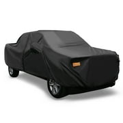 Black Pickup Truck Cover for Ford F150 Crew Cab Pickup 04-21 Sun Rain Protection