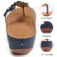 thumbnail image 4 of Ecetana Women Casual Wedge Sandals Comfortable Flower Flip-flops Summer Beach Sandals, 4 of 6