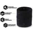 thumbnail image 2 of Pulsera deportiva - Pulsera de entrenamiento, bandas para el sudor para hombres y mujeres - Bandas para el sudor para muñecas, color negro, 2 of 4