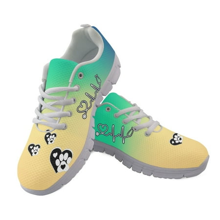 

Dog Paw Printed Fashion Women s Shoes Flats Casual Sneakers Summer Female Air Mesh Comfortable Walking Shoes Woman