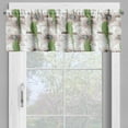 thumbnail image 2 of Ambesonne Bird Valance Pack of 2, Vintage Birds and Flower Art, 42"X12", Olive Green Salmon, 2 of 5