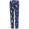 thumbnail image 2 of Roll Outta Bed  Wine Polysuede Open Bottom Pajama Pants (Women), 2 of 5