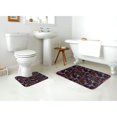 thumbnail image 4 of Yiaed Humming Bird And Tropical Flowers Print Bathroom Mat Set 2 Pieces Mat Anti-Skid Pad Ultra Soft and Absorbent Bathroom Bath Mat Contour Bath Rugs for Toilet Base, 4 of 6