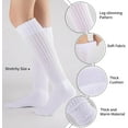 thumbnail image 2 of Slouch Socks Women 4 Pairs Knee High Scrunch Cotton Soft Knit Cushion Extra Long Socks, 2 of 14