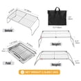 thumbnail image 2 of Parrilla de Camping Plegable REDCAMP de Acero Inoxidable Portátil 38x23 cm, 2 of 9