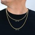 thumbnail image 2 of Nuragold 10k Real Yellow Gold Miami Cuban Link 4mm Chain Necklace (16"-30") Italian Jewelry for Men & Women, 2 of 11