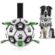 thumbnail image 1 of (6 pulgadas 1 pieza) Juego de fútbol para perros con correas, juguete interactivo para perros de tira y afloja, regalo de cumpleaños para cachorros, juguete acuático para perros, pelota duradera par, 1 of 5