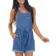 thumbnail image 4 of Gibobby Mono Ajustado de Verano Monos sin mangas sin mangas Moda Mujer color Ocio Mono de mujer(Azul， XL), 4 of 5