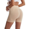 thumbnail image 2 of Cathalem Summer Shorts for Women Athletic High Waist Biker Shorts for Women - Soft Workout Yoga Running Athletic Shorts (Beige,XL), 2 of 3