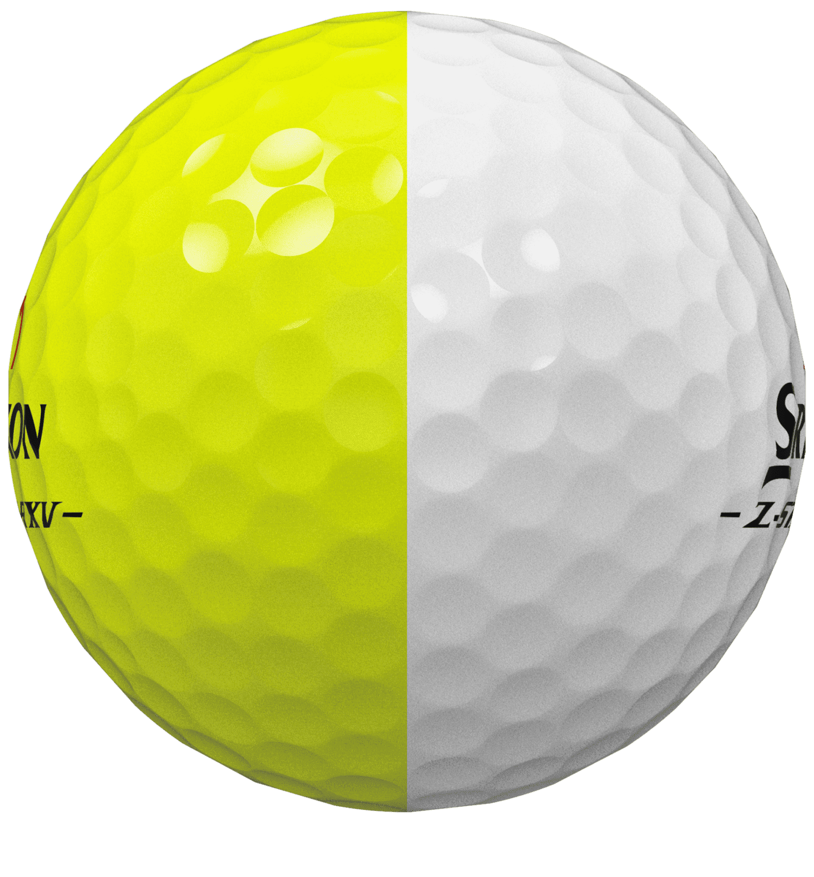 Srixon Z-Star XV Divide Golf Balls 1-Dozen White/Yellow