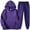 purple, variant on Unisex Two Piece Set Casual Tracksuit Running Sportswear 2022 Fall Winter Sets Clearance Outfits Men's And Women's Long Sleeve Pullover Hoodies Sweatshirt Sweatpants Suit