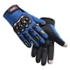 thumbnail image 2 of Guantes protectores antideslizantes para bicicleta MTB, motocicleta, bicicleta (dedo completo azul), 2 of 3