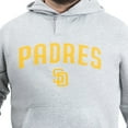 thumbnail image 3 of Men's G-III Sports by Carl Banks Gray San Diego Padres Adaptive Lockup Fleece Hoodie, 3 of 4