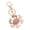 Pink, variant on Keychain Pendant DIY Accessories Sparkling Faux Crystal Beads Crab Charm Key Ring Backpacks Handbags Accessories