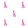 thumbnail image 1 of QualitChoice 1 Paire de Chaussettes Hautes pour Femmes 52 cm Style Preppy Antidérapantes pour Fête Cosplay Rose Rouge 5Set, 1 of 6