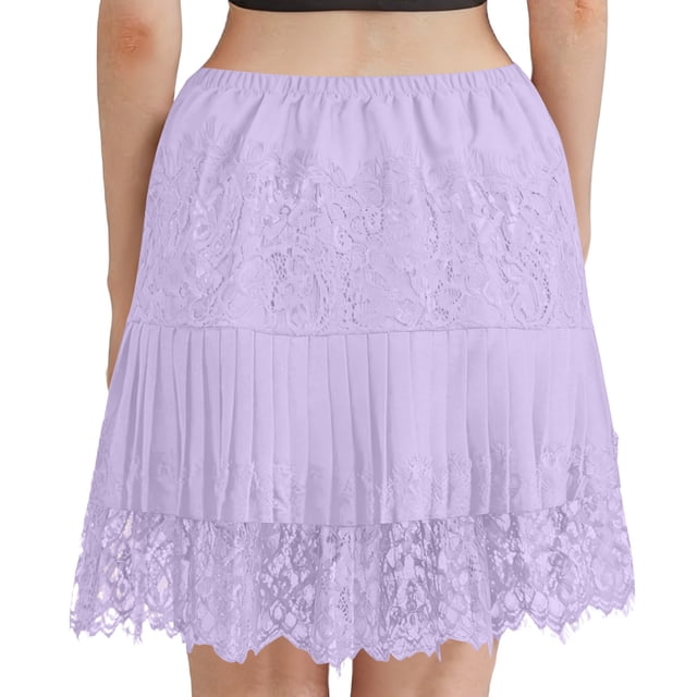 WRKEKC Flowy Skirts for Women Ballet Core Layered Ruffle Hem Mini Skirt with Sheer Mesh and Tiered Design