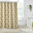 thumbnail image 3 of VHC Brands Dorset, Farmhouse Bathroom Shower Curtain, Floral, Gold, 72x72, 3 of 3
