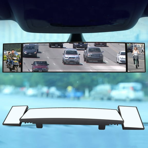 Car Truck Van Wide Angle Auxiliary Large Vision Interior Rearview Convex Mirror Blind Spot Blindspot Clipon Rear Seat Baby Watch