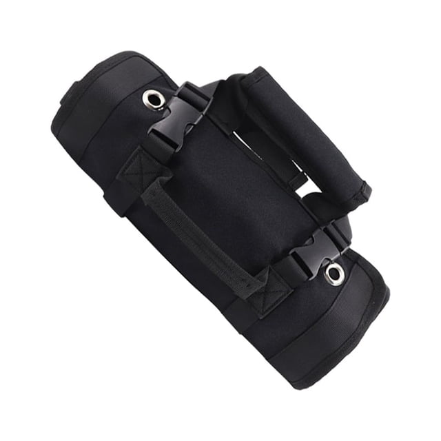 ZheElen Canvas Large Capacity Pocket Detachable Pouches For Organized Tool Arrangement Easy To Carry Size Black