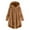 Brown19, variant on ZRBYWB Womens Coats Women's Plus Size Casual Color Block Plush Sweatshirt Hoodie Loose Blouse Warm Coat Fashion Overcoat