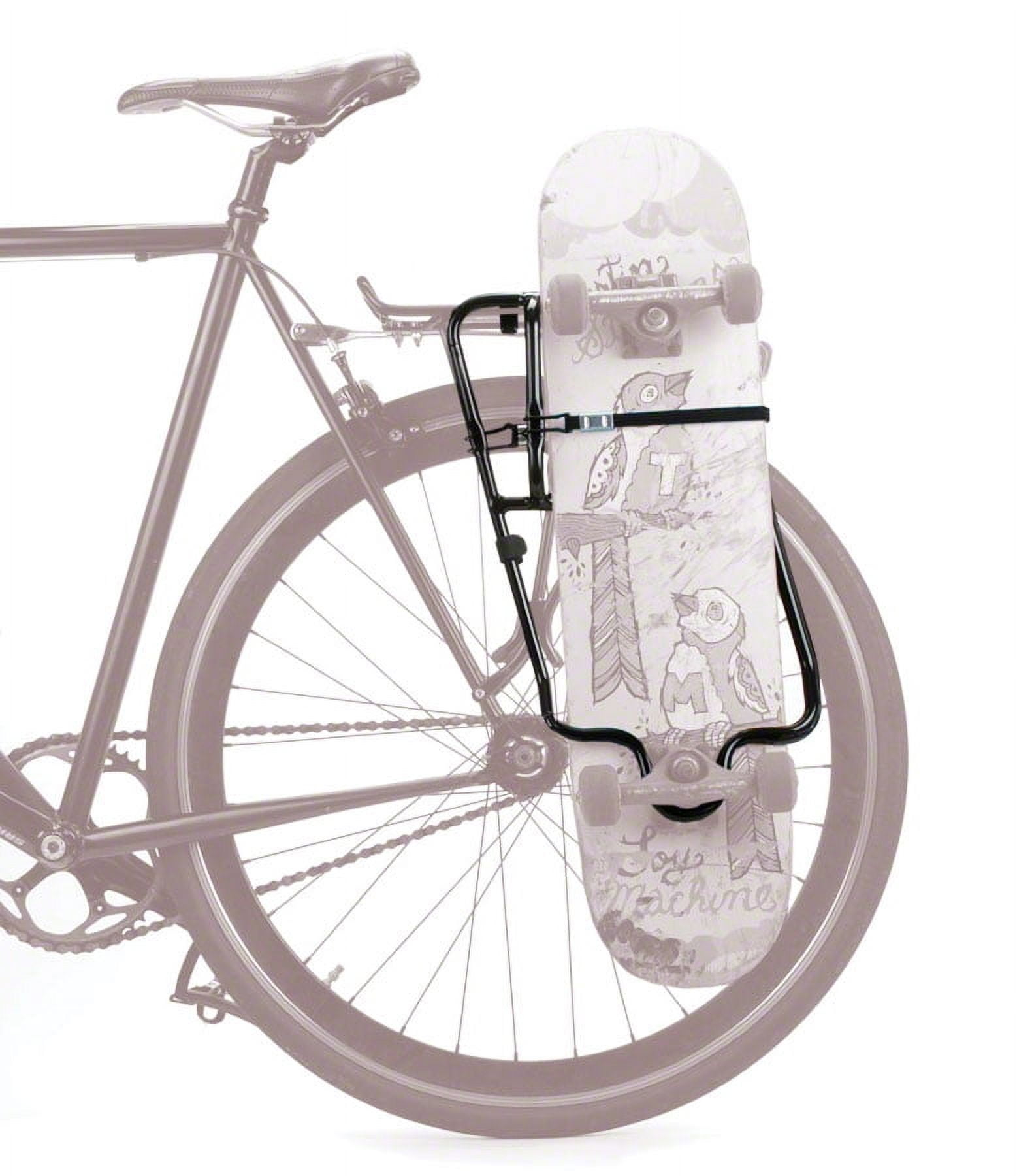 Fairdale Bike Pannier SkateRack v2 Skateboard Holder Black for