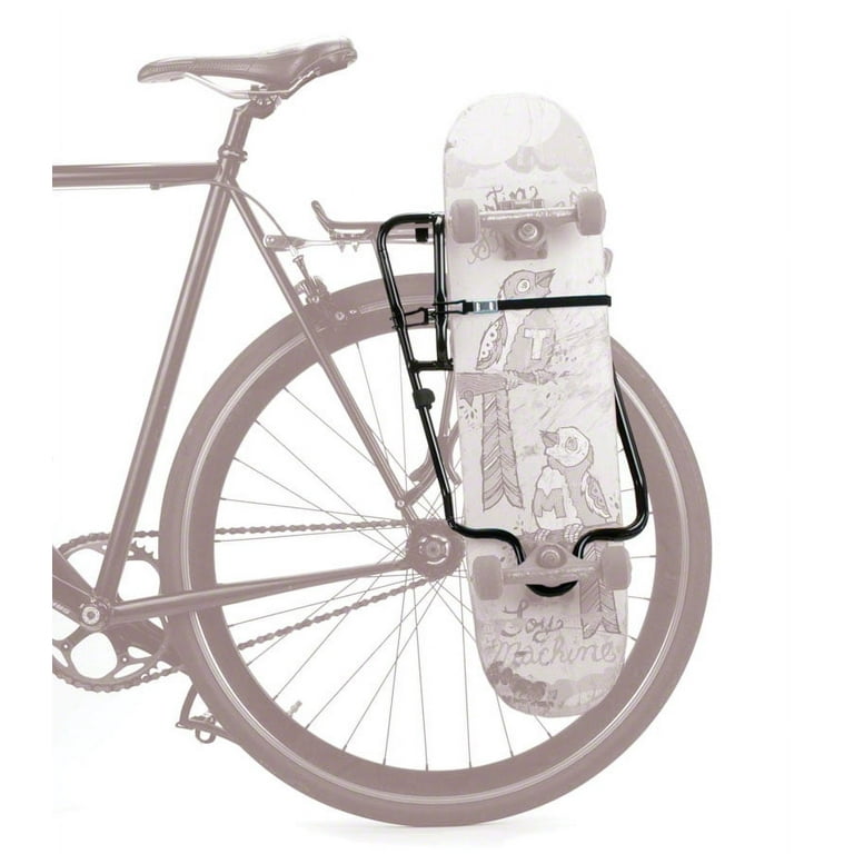 Fairdale Bike Pannier SkateRack v2 Skateboard Holder Black for