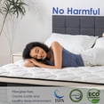 thumbnail image 2 of Queen Rose 12'' Hybrid Cooling Mattress with Gel Memory Foam & Pocket Coils, Queen Size, 2 of 13