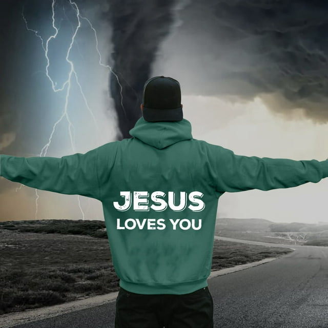 MHFRRA Sudadera con Capucha de Moda para Hombre, Jersey con Estampado Moderno, Ropa Informal, Tela Suave y Cómoda para Otoño E Invierno, Atuendo Diario Verde oscuro