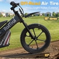 thumbnail image 5 of TOKTOO 36V Kids Electric Dirt Bike, 15.5 MPH High-Speed Electric Motorcycle, 16" Inflatable Tires, 400W Motor, Black Ride on Dirt Bike for Kids Aged 6-12, 5 of 9