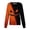 Orange #42, variant on Halloween Scrub Tops for Women Bat Pumpkin Long Sleeve Horror Medical Scrubs Castle Skeleton Funny Button Down Medical Uniform, S