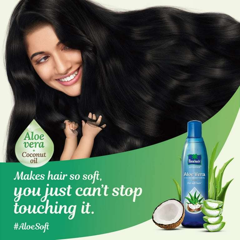 Parachute - Aloe Vera Enriched Coconut Hair Oil, 250 ml (8.45 oz) -  Walmart.com
