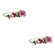 thumbnail image 4 of Minnieouse Broche de flor de cristal, alfiler de pecho, joyería de cumpleaños, regalo de novia, rojo Rojo 2piezas Minnieouse CBP268788, 4 of 6