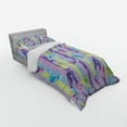 thumbnail image 2 of Ambesonne Retro Bedding Set 3 Pcs, Sneakers Stripes Youth, Twin, Multicolor, 2 of 2
