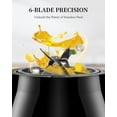 thumbnail image 6 of 700W Blender for Shakes and Smoothies, Classic Blenders for Kitchen, 52oz Glass Jar, 9 Functions with 5 Speeds for Crushing Ice, Puree, and Frozen Fruit, 6 of 8