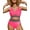 Pink, variant on Rosvigor Plus Size Womens Bikini Sets High Waisted Swimsuit bikini Bathing Suit for Women Two Pieces Swimwear