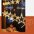 thumbnail image 3 of Cadena de con Forma de Luna y Estrellas para Ventana, Funciona con USB y Pilas,para Interior, Dormitorio, Ventana, Multicolor B, 3 of 5