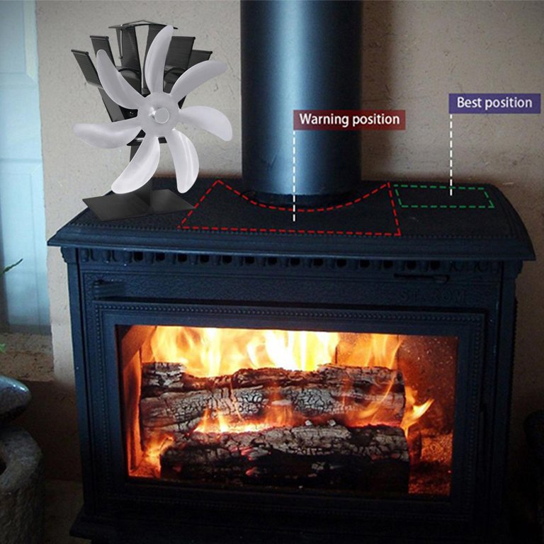 Fireplace Powered Wood Log Burner Non Electric Top Burning Fan for Fireplace  Indoor Room Friendly - Walmart.com