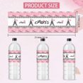 thumbnail image 2 of 30Sheet Bottle Label Adhesive Stickers Rectangle Eiffel Tower 216x64mm, 2 of 8