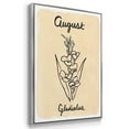 thumbnail image 2 of Birth Month VI - Framed Premium Gallery Wrapped Canvas L Frame 3 Piece Set - Ready to Hang, 2 of 4